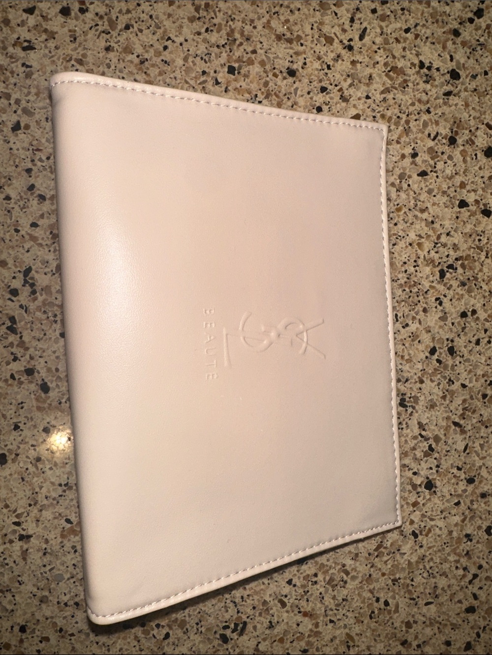 Yves Saint Laurent Pale Pink Embossed Beauty Pouch